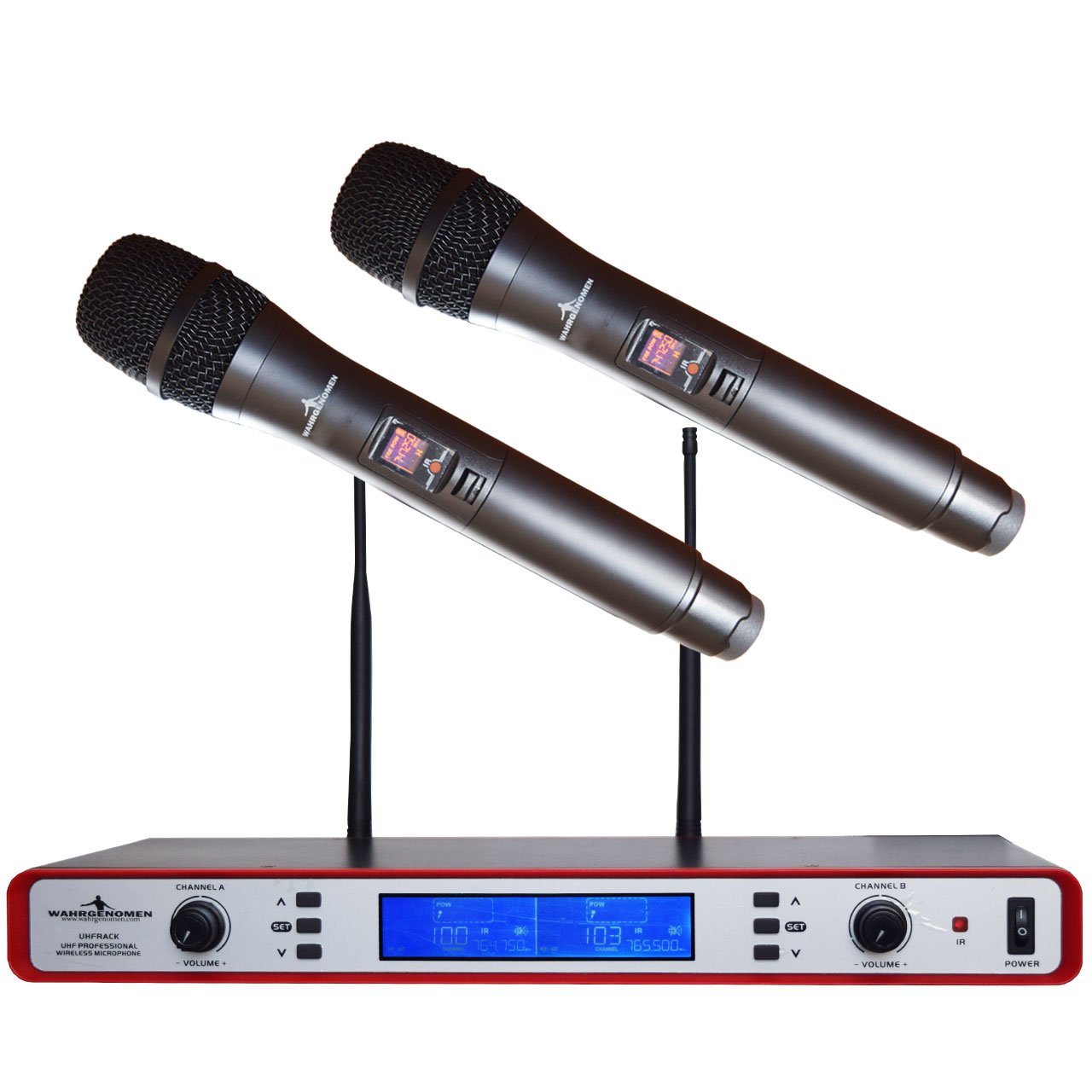 UHFRACK Micrófonos Inalámbricos UHF con IR montaje en Rack caja