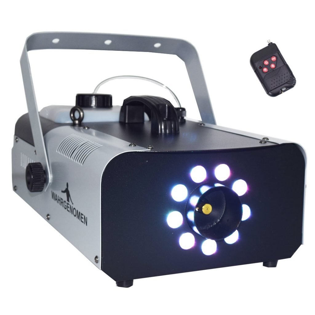 FOGRGBMAX Maquina de humo 1500w inalámbrica con leds RGB seleccionables