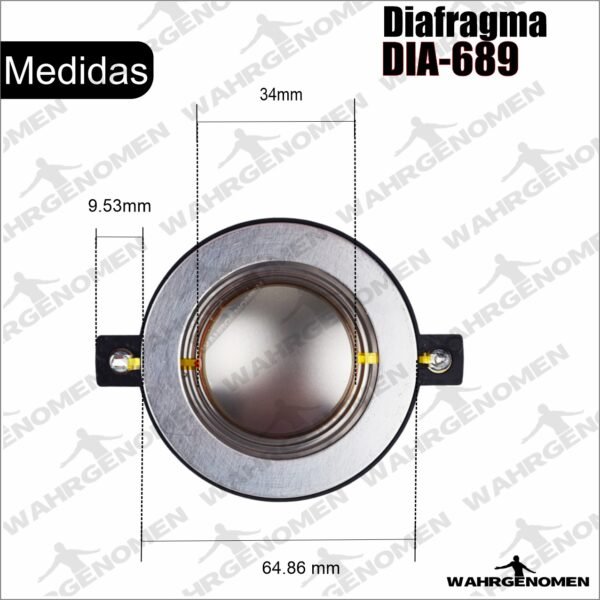DIA-689 Diafragma repuesto para driver 34mm con base