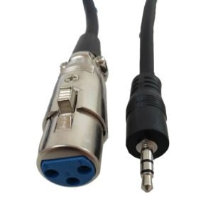 XLR3P5 Cable para micrófono de plug 3.5 a xlr hembra 2.5m