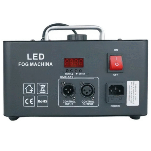 FOGVERTGDE Maquina de humo Vertical 1200w leds RGB inalámbrica/DMX