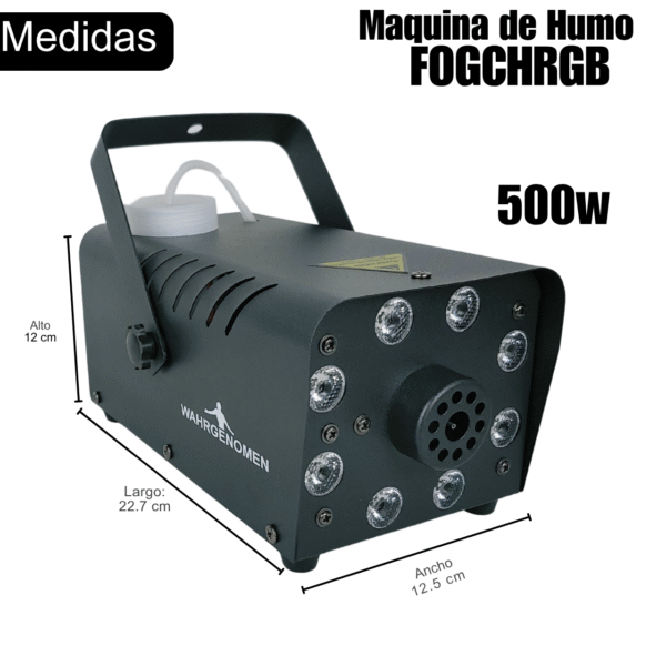 FOGCHRGB Máquina de Humo con LEDS RGB 500 W