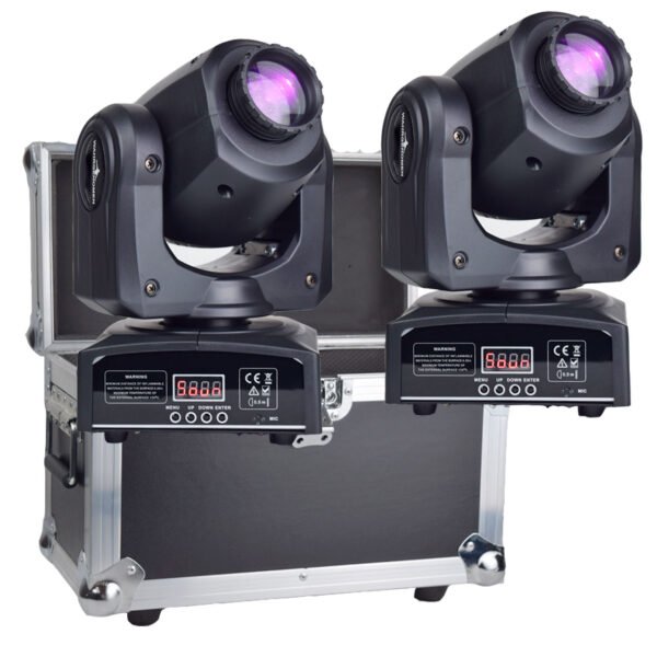 C2SPOTGC Set 2 Dj Cabeza Movil Robotica Spot Led Disco Dmx Con Case